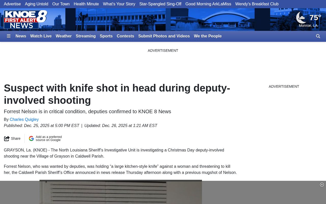 KNOE event report illustrating selective Caldwell Parish crime coverage